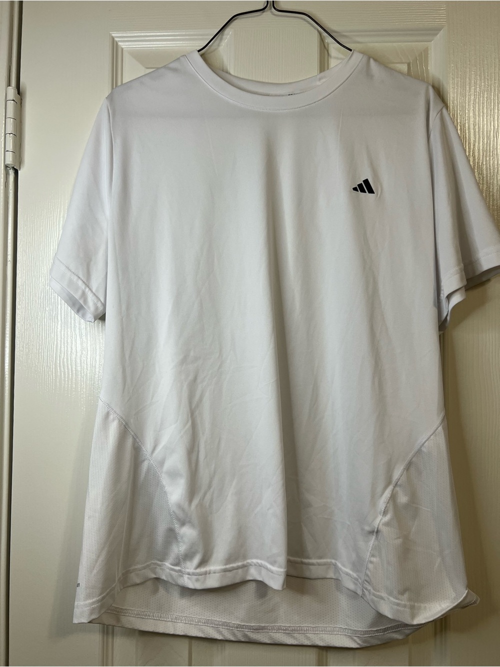 Adidas Women’s White Performance Training Crew Neck Tee